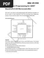 How To Start Programming For ARM7 Based LPC2148 Microcontroller