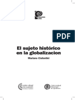 El Sujeto Historico en La Globalización Mariano Ciafardini PDF