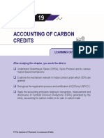 Accounting of Carbon Credits: Learning Outcomes