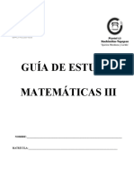 Guía Matemáticas Iii