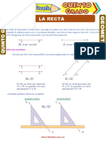 La Recta para Quinto Grado de Primaria