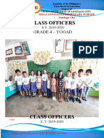 Class Officers: Grade 4 - Yogad