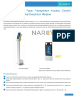 UNV OET-213H-BTS1 Face Recognition Access Control Terminal With Digital Detection Module Datasheet-V1.02