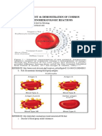 Experiment #4: Demonstration of Common Immunohematologic Reactions