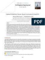 Civil Engineering Journal: Updated Probabilistic Seismic Hazard Assessment For Iraq/2018