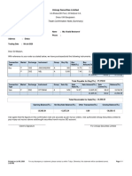 Trade Confirmation Note (Summary) : Unicap Securities Limited