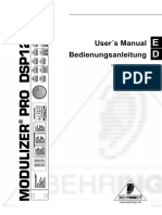 User S Manual Bedienungsanleitung: Version 1.0 November 1998