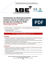 Art - 02 - S - Enseñanza de Dimensionamiento Lumínico Natural en Latitud Cero - El Caso de La Ciudad de Quito