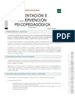 Orientación E Intervención Psicopedagógica: Asignatura de Grado