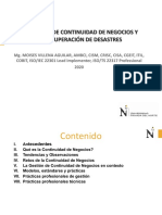 Gestion de Continuidad de Negocios y Recuperación de Desastres 2020 PDF