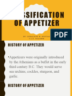 Classification of Appetizer