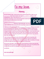 Romantic Letter Template