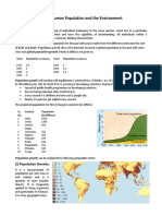 Unit V Human Population and The Environment Finals