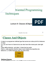 Object Oriented Programming Techniques