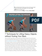 Lifting Safety Procedure