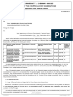 External Examiner Appointment Letter PDF