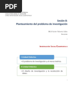 Sesión 8 - Planteamiento Del Problema de Investigacion