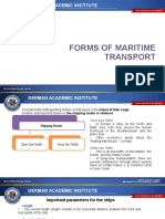 Forms of Maritime Transport: German Academic Institute