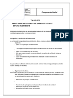 Taller N°1 - Principios Constitucionales y Estado Social de Derecho