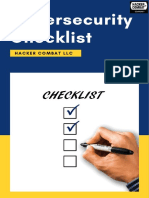 Cyber Security Checklist PDF