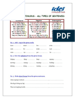 Present Continuous - All Types of Sentences: Affirmative Negative Interrogative