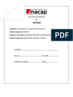 Evaluación N°3 Informe Preparación y Evaluacion de Proyectos 2020 MPPE01