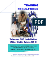 TR - Telecom OSP Installation (Fiber Optic Cable) NC II