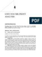 Ch04 Cost Volume Profit Analysis