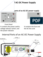 Internal Parts of An AC-DC Power Supply