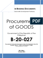 Procurement of Goods: Hilippine Idding Ocuments