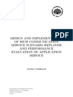 Design and Implementation of Rich Communication Service Scenario Replayer and Performance Evaluation of Application Service