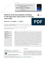 Hardware-In-The-Loop Simulation Technology of Wide-Band Radar Targets Based On Scattering Center Model