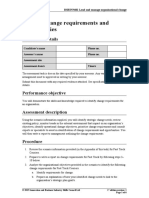 Identify Change Requirements and Opportunities: Submission Details