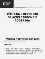 Têmpera e Revenido Dos Aços