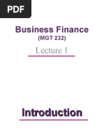 Lecture 1 (BF)