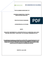 Proyecto de Pliego de Condiciones PDF