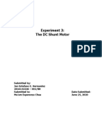 Experiment 3: The DC Shunt Motor