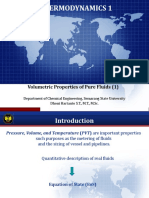 Thermodynamics 1: Volumetric Properties of Pure Fluids