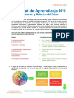 4.1. Defectos de Sabor - Actividad de Aprendizaje N°4 PDF