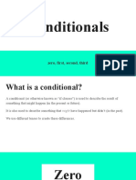 Conditionals: Zero, First, Second, Third