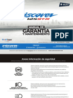 Manual Garantía Moto Discover 125 ST