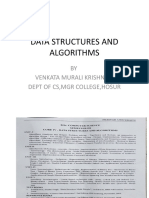 Data Structures and Algorithms