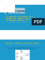 3 Análisis de Sistemas en El Dominio Del Tiempo y La Frecuencia