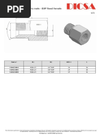 Reducer Adaptor Metric Male - BSP Fixed Female