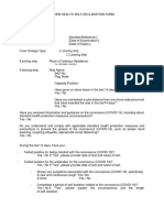 Imo Circular Ship Crew Changes - Crew Self Health Declaration and Temperature Records