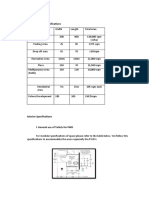 Space Area and Specifications