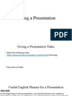 Giving A Presentation