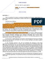 Petitioner Vs Vs Respondent: Third Division