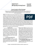 Design and Analysis of Heat Exchanger: B R I, D - A K