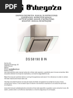 Campana Extractora Orbegozo DS 58190 A IN - IM PDF